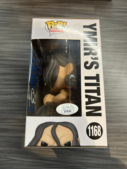 Funko POP! Animation: Attack on Titan - Ymir's Titan (Signed/Elizabeth Maxwell/JSA)(Damaged Box) #1168