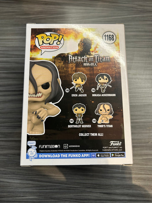 Funko POP! Animation: Attack on Titan - Ymir's Titan (Signed/Elizabeth Maxwell/JSA)(Damaged Box) #1168