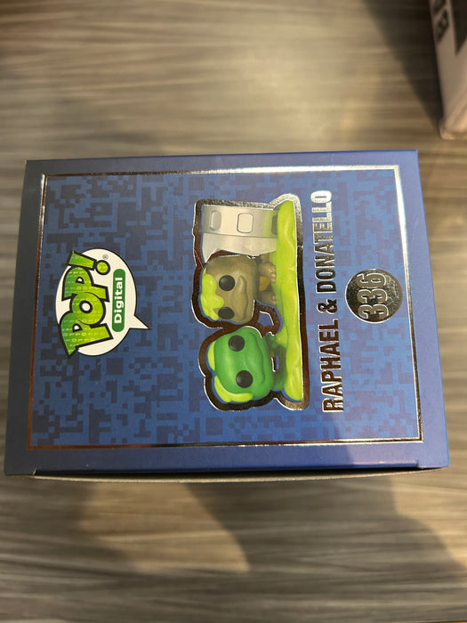 Funko POP! Digital: Teenage Mutant Ninja Turtles - Raphael & Donatello (NFT Release 999 PCS)(GiTD)(Damaged Box) #336