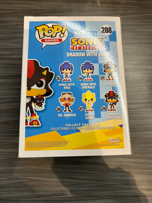 Funko POP! Games: Sonic The Hedgehog - Shadow with Chao (Hot Topic)(Damaged Box)[B] #288