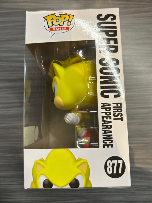 Funko POP! Games: Sonic the Hedgehog - Super Sonic [First Appearance](2022 SDCC)(GiTD)(Damaged Box)[B] #877