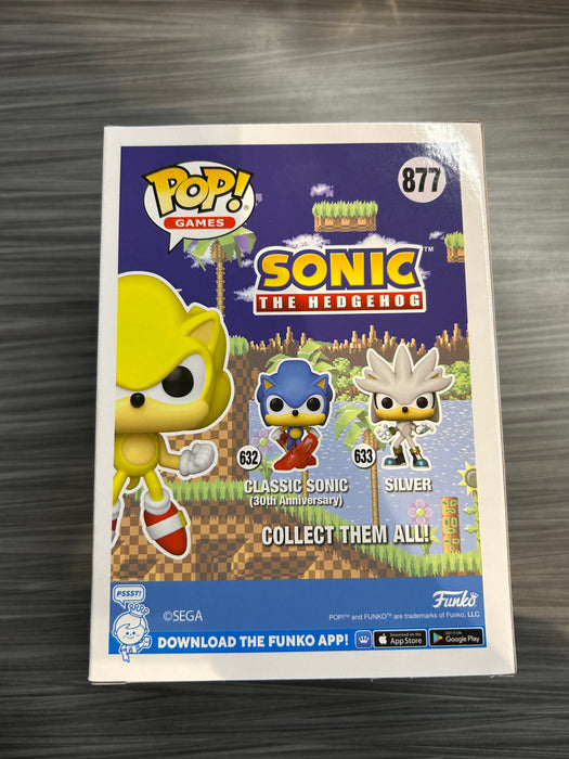 Funko POP! Games: Sonic the Hedgehog - Super Sonic [First Appearance](2022 SDCC)(GiTD)(Damaged Box)[B] #877