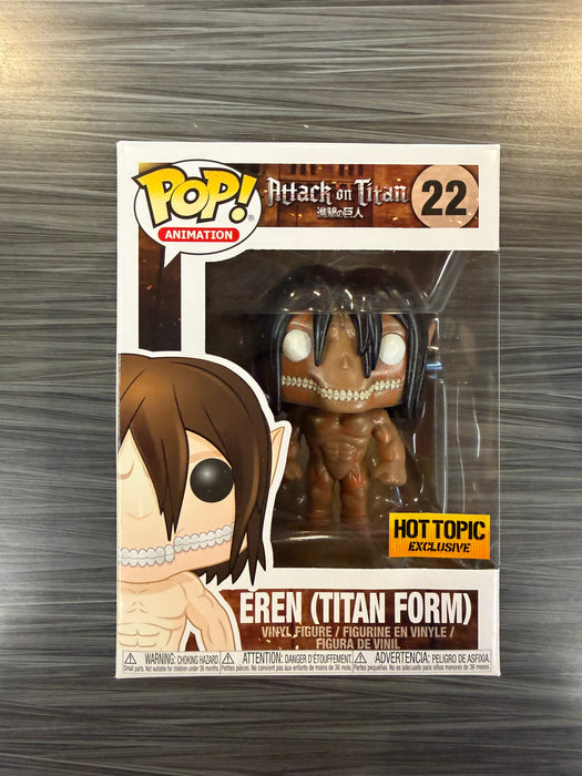 Funko POP! Animation: Attack On Titan - Eren [Titan Form][3 Languages] (Hot Topic)(Damaged Box)  #22