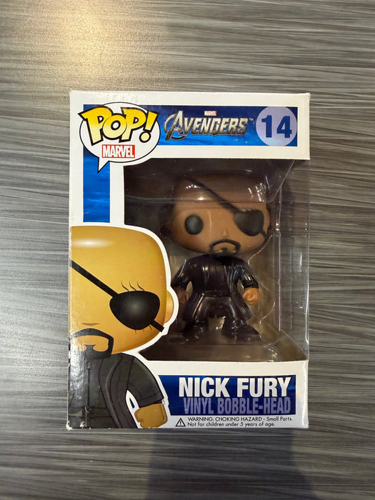 Funko POP! Marvel: Avengers - Nick Fury [Vinyl Bobble-Head Box] (Damaged Box*) #14