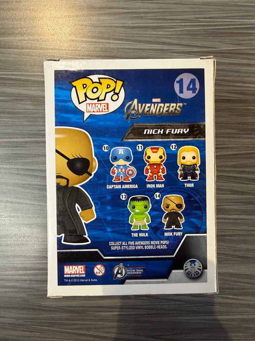 Funko POP! Marvel: Avengers - Nick Fury [Vinyl Bobble-Head Box] (Damaged Box*) #14