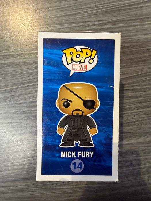 Funko POP! Marvel: Avengers - Nick Fury [Vinyl Bobble-Head Box] (Damaged Box*) #14