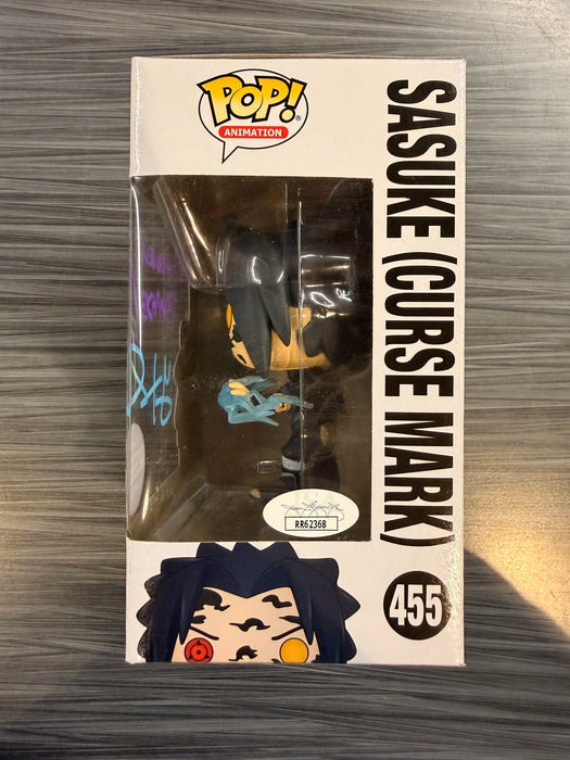 Funko POP! Animation: Naruto Shippuden - Sasuke [Curse Mark] (Convention Exclusive)(Signed/Yuri Lowenthal/JSA) #455