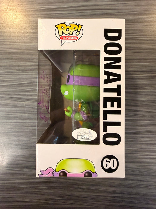 Funko POP! Television: TMNT - Donatello (Signed/Barry Gordon/JSA)(Damaged Box) #60