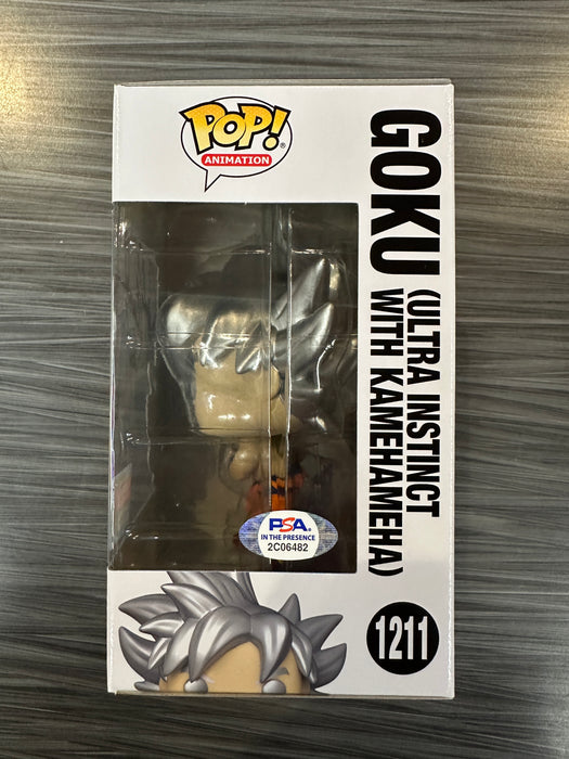 Funko POP! Animation: DragonBall Z - Goku [Ultra Instinct w/ Kamehameha] (2022 Fall Convention)(Signed/Sean Schemmel/PSA) #1211