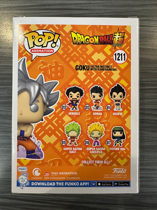 Funko POP! Animation: DragonBall Z - Goku [Ultra Instinct w/ Kamehameha] (2022 Fall Convention)(Signed/Sean Schemmel/PSA) #1211