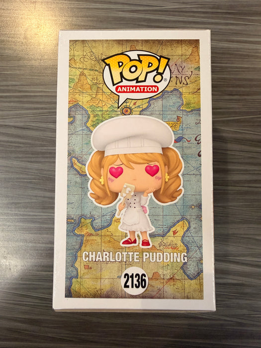 Funko POP! Animation: One Piece - Charlotte Pudding (Funko Sticker/Pre-Release Chalice)(Signed/Jill Harris/JSA) #213