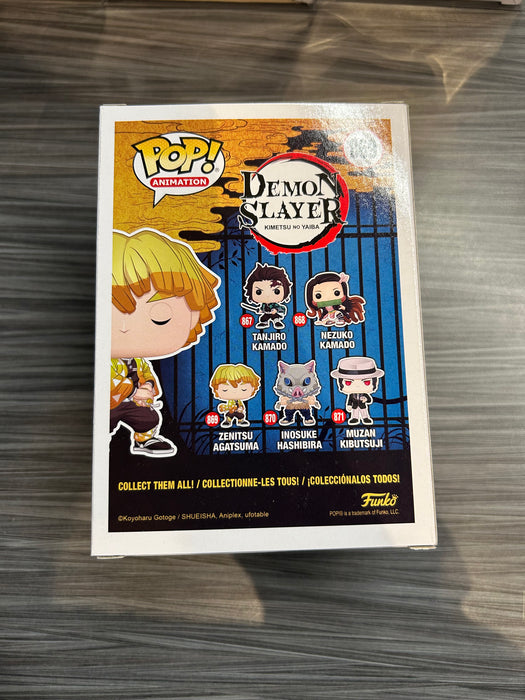 Funko POP! Animation: Demon Slayer - Zenitsu Agatsuma (Signed/Aleks Le/PSA) #869