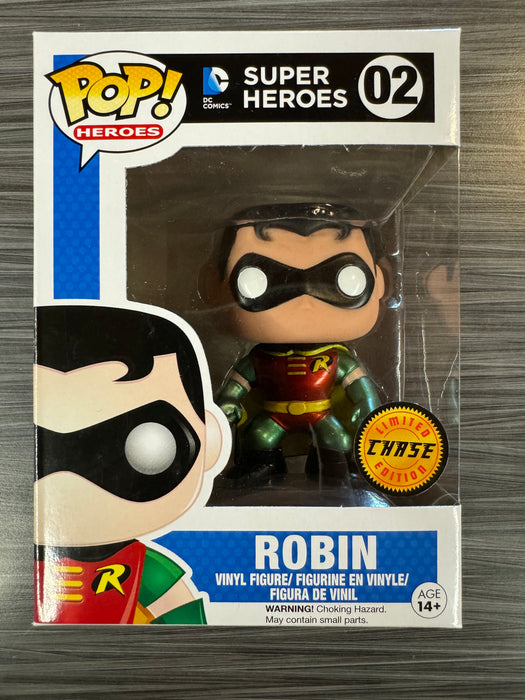 Funko POP! Heroes: DC Super Heroes - Robin (CHASE)(Damaged Box) #02