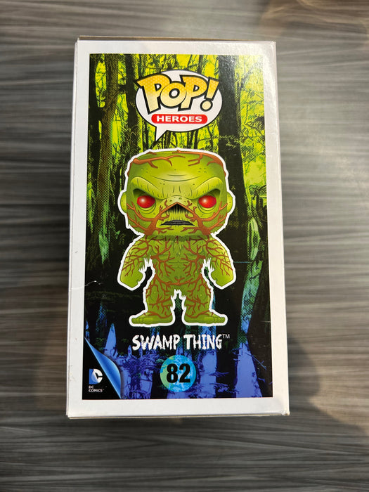 Funko POP! Heroes: Swamp Thing (PX Previews)(Scented)(Signed/Derek Mears/JSA)(Damaged Box) #82