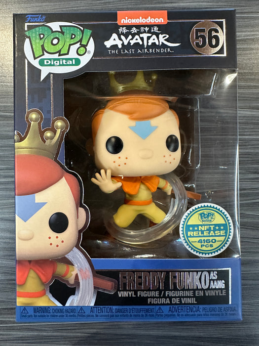 Funko POP! Digital: Avatar The Last Airbender - Freddy Funko As Aang (NFT Release)(4160 PCS)(Damaged Box) #56