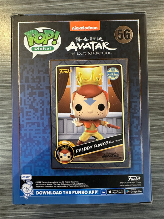 Funko POP! Digital: Avatar The Last Airbender - Freddy Funko As Aang (NFT Release)(4160 PCS)(Damaged Box) #56