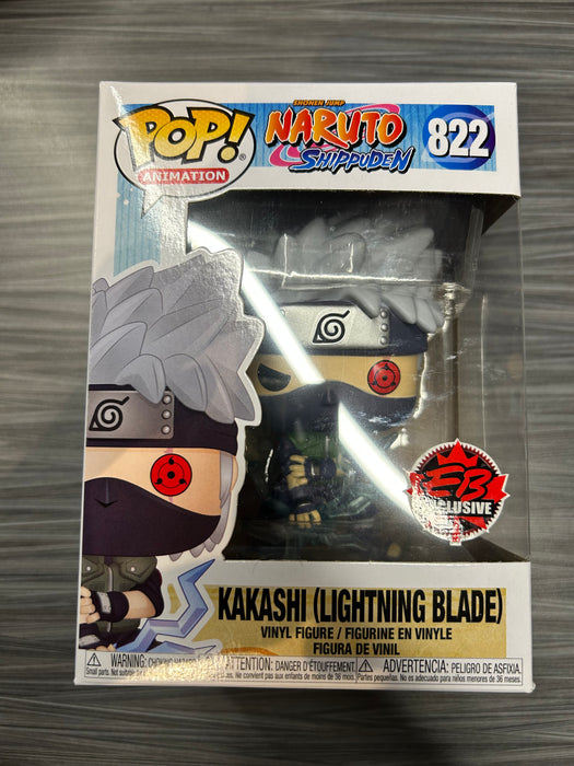 Funko POP! Animation: Naruto Shippuden - Kakashi Lightning Blade (EB GameStop)(Damaged Box) #822