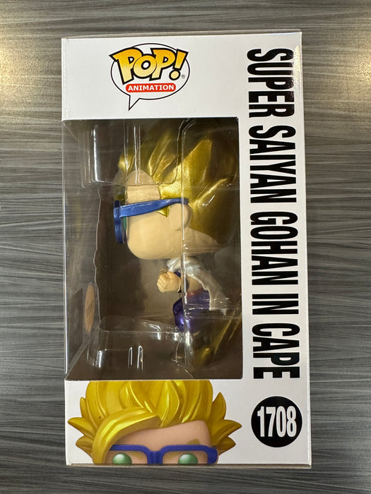 Funko POP! Animation: Dragon Ball Super - Super Saiyan Gohan In Cape (CHASE)(Pre-Release Chalice)(Damaged Box) #1708