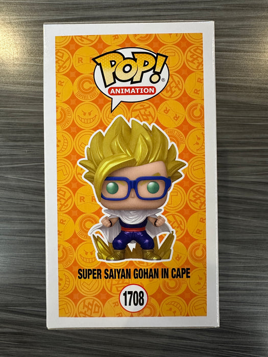 Funko POP! Animation: Dragon Ball Super - Super Saiyan Gohan In Cape (CHASE)(Pre-Release Chalice)(Damaged Box) #1708