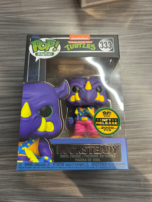 Funko POP! Digital: TMNT - Rocksteady (NFT Release 2000 PCS)(Damaged Box) #333