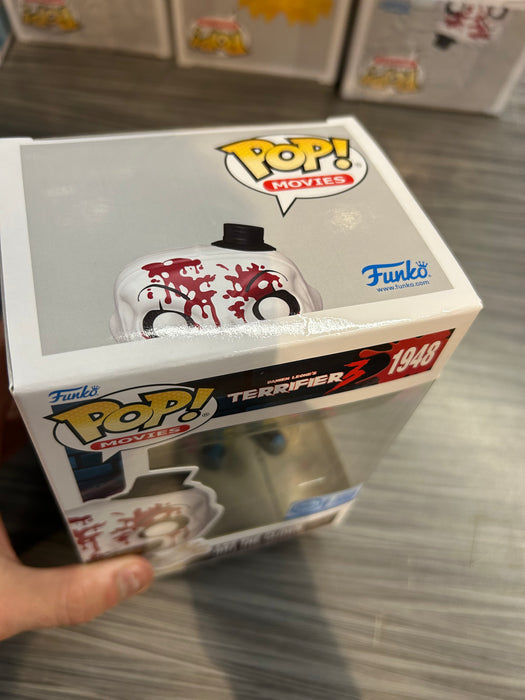Funko POP! Movies: Terrifier 3 - Art The Clown (Entertainment Earth/Funko Sticker)(Blacklight CHASE)(Damaged Box) [A] #1948