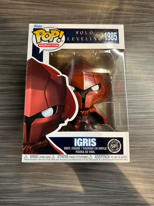 Funko POP! Animation: Solo Leveling - Igris [Blood-Red Commander] (CHASE)(Damaged Box)[B] #1985