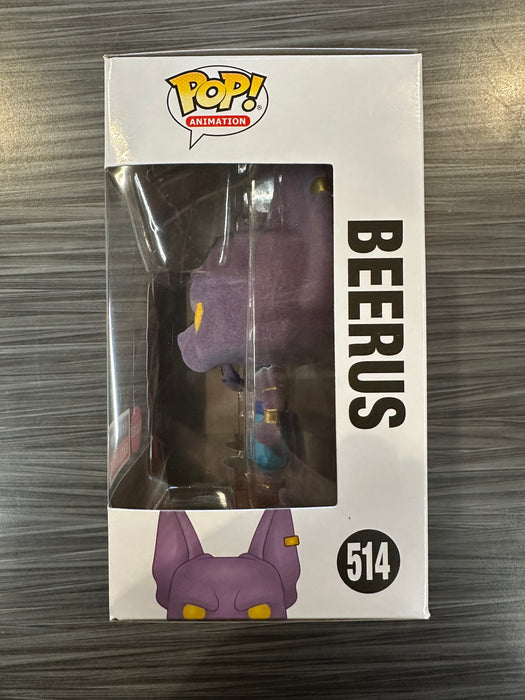 Funko POP! Animation: Dragon Ball Z - Beerus (Flocked)(Funimation)(Damaged Box) [A] #514