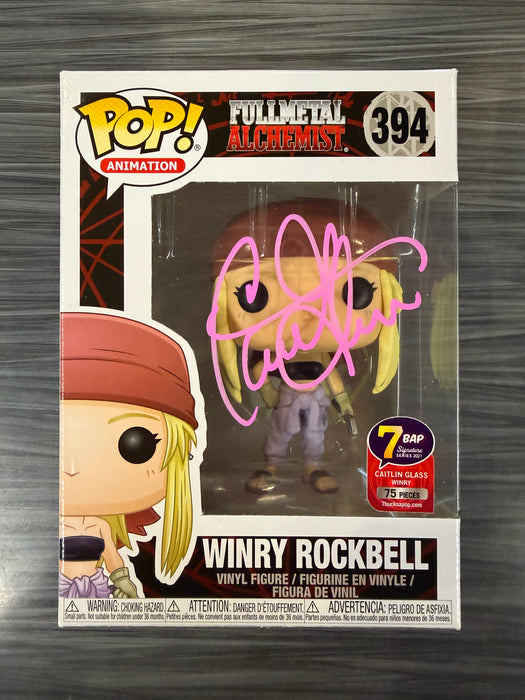 Funko POP! Animation: Fullmetal Alchemist - Winry Rockbell (7BAP 75PCS)(Signed/Caitlin Glass/JSA) #394