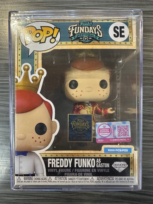 Funko POP! 2026 Fundays Quest For The Grail: Freddy Funko as Gaston [Diamond] (Funko Legendary/Show Edition)(1000 PCS)(Damaged Box) [B] #SE