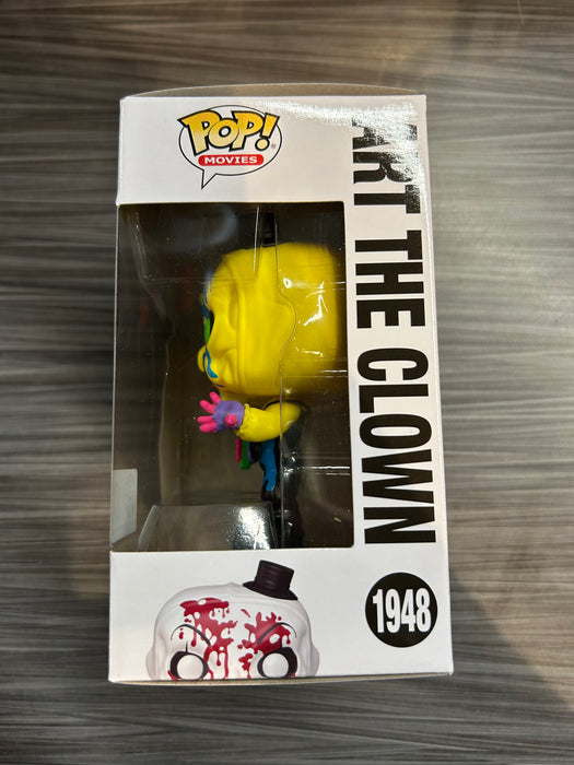 Funko POP! Movies: Terrifier 3 - Art The Clown (Entertainment Earth/Funko Sticker)(Blacklight CHASE)(Damaged Box) [B] #1948