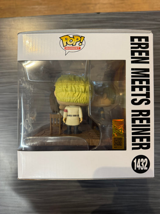 Funko POP! Animation: Moment - Attack On Titan - Eren Meets Reiner (signed/Robert McCollum/MAS)(Damaged Box) #1432