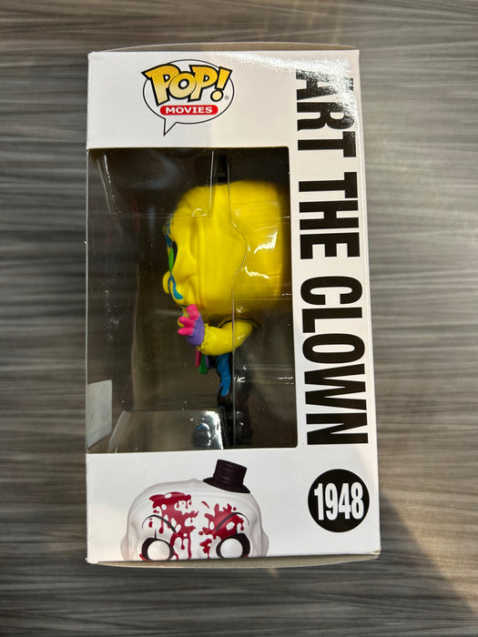 Funko POP! Movies: Terrifier 3 - Art The Clown (Entertainment Earth/Funko Sticker)(Blacklight CHASE)(Damaged Box) [C] #1948