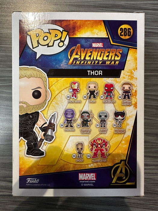 Funko POP! Marvel: Avengers Infinity War - Thor (GiTD)(SF Limited Edition)(Damaged Box) #286
