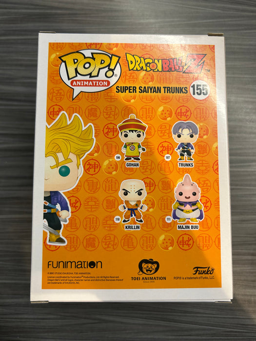 Funko POP! Animation: Dragon Ball Z - Super Saiyan Trunks (2016 NYCC)(Damaged Box) #155