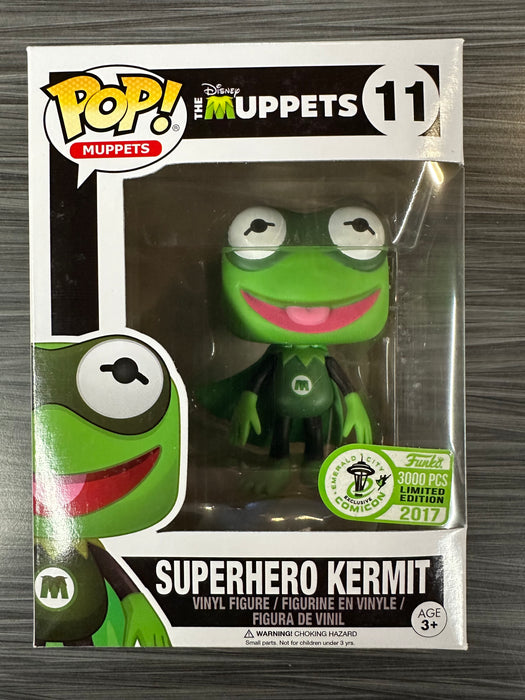 Funko POP! Muppets: The Muppets - Superhero Kermit (2017 Emerald City/3000PCS) #11