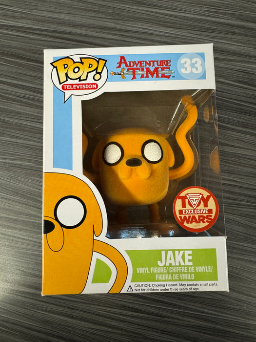 Funko POP! Animation: Adventure Time - Jake (Toy Wars)(Flocked)(Damaged Box) #33