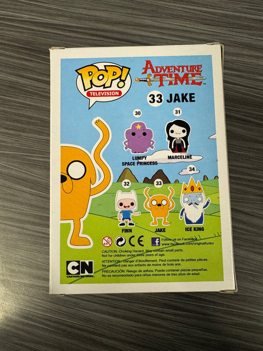 Funko POP! Animation: Adventure Time - Jake (Toy Wars)(Flocked)(Damaged Box) #33