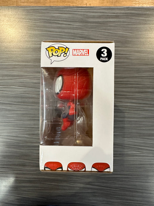 Funko POP! Marvel: Spider-Man No Way Home - Spider-Man/ Friendly Neighborhood Spider-Man/ The Amazing Spider-Man (Amazon)(Damaged Box) [3 Pack]