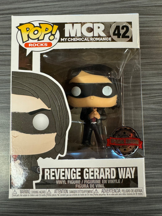 Funko POP! Rocks: MCR - Revenge Gerard Way (Original Special Edition Sticker)(Damaged Box) #42