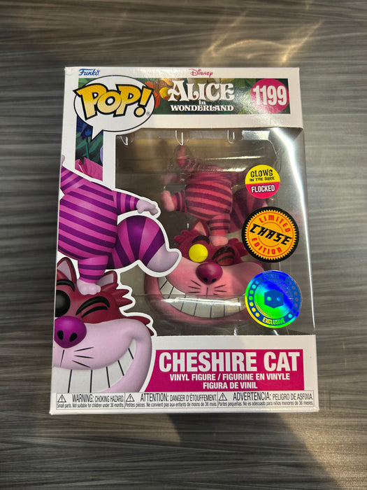 Funko POP! Disney: Alice In Wonderland - Cheshire Cat (GiTD)(Flocked)(CHASE)(Pop In A Box)(Damaged Box)[B] #1199