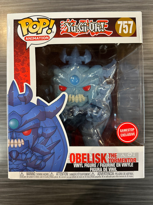 Funko POP! Animation: Yu-Gi-Oh! - Obelisk The Tormentor (GameStop Round Sticker)(Damaged Box) [D] #757