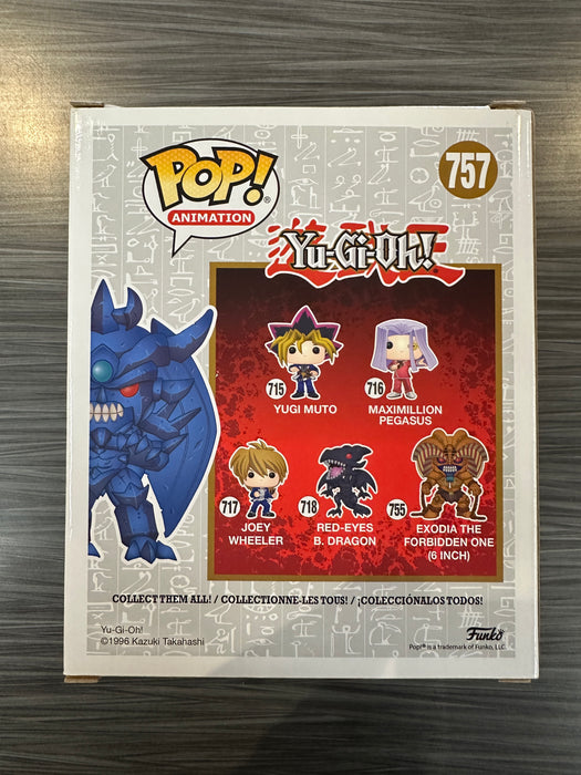 Funko POP! Animation: Yu-Gi-Oh! - Obelisk The Tormentor (GameStop Round Sticker)(Damaged Box) [D] #757