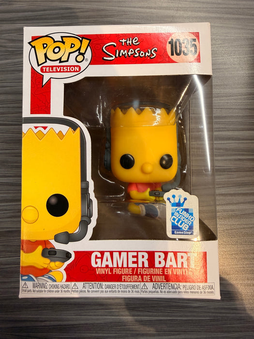 Funko POP! Television: The Simpsons - Gamer Bart (GameStop)(Damaged Box)[A] #1035