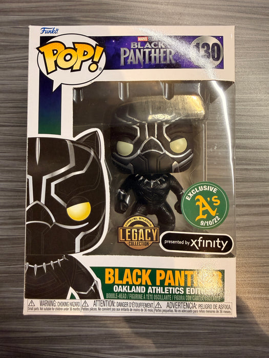 Funko POP! Marvel: Black Panther [Oakland Athletics Edition][Legacy Collection](A's Exclusive)(Damaged Box) #130