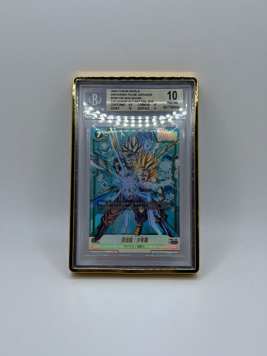 2024 DBZ FUSION WORLD AWAKENED PULSE JAPANESE Son Gohan [Alt Art] #FB01140 [BGS Pristine 10]