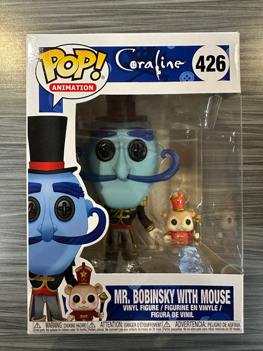 Funko POP! Animation: Coraline - Mr. Bobinsky with Mouse (Damaged Box) #426
