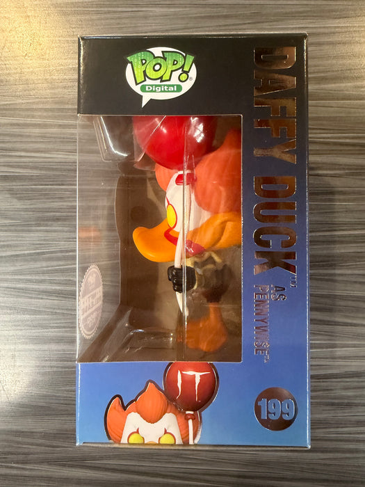 Funko POP! Digital: WB 100 - Daffy Duck as Pennywise (NFT Release 1900 PCS)(Damaged Box) #199