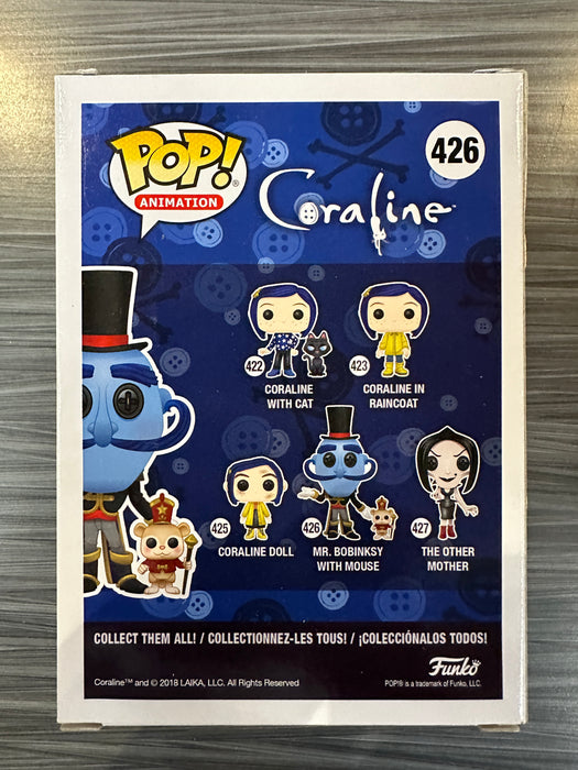 Funko POP! Animation: Coraline - Mr. Bobinsky with Mouse (Damaged Box) #426