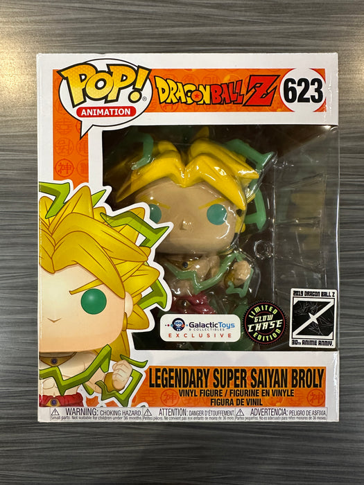 Funko POP! Animation: Dragon Ball Z - Legendary Super Saiyan Broly (Galactic Toys)(GiTD)(CHASE)(Damaged Box) #623
