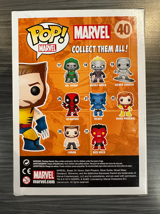 Funko POP! Marvel: Marvel - Wolverine  (Toytastik)(Damaged Box)[B] #40